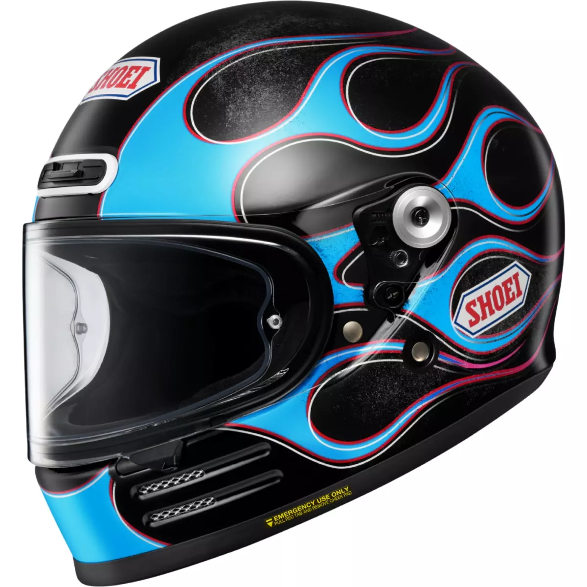 Casque Shoei Glamster 06 Blast TC-2 Noir Bleu