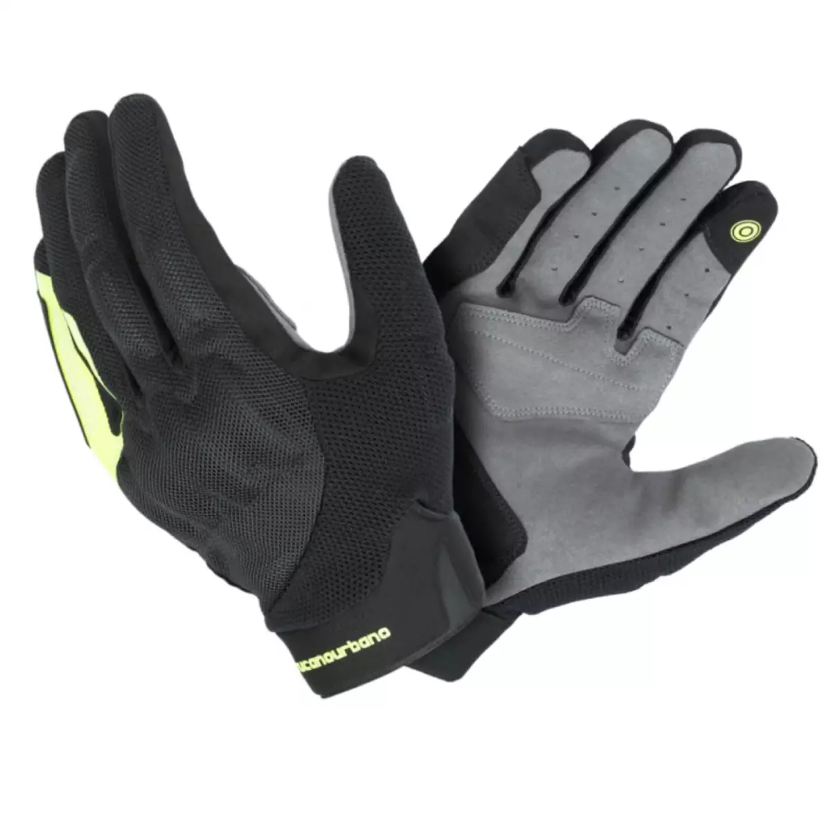Gants Tucano Urbano Penna Evo Noir Jaune Fluo