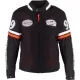 Blouson Helstons X Von Dutch California Air Noir Orange Blanc