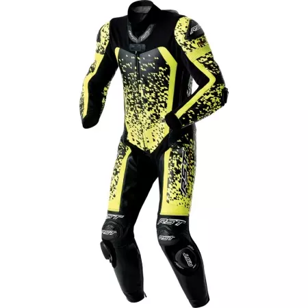 Combinaison RST Pro Series D3O Airbag Noir Jaune Fluo - Combinaison Cuir RST