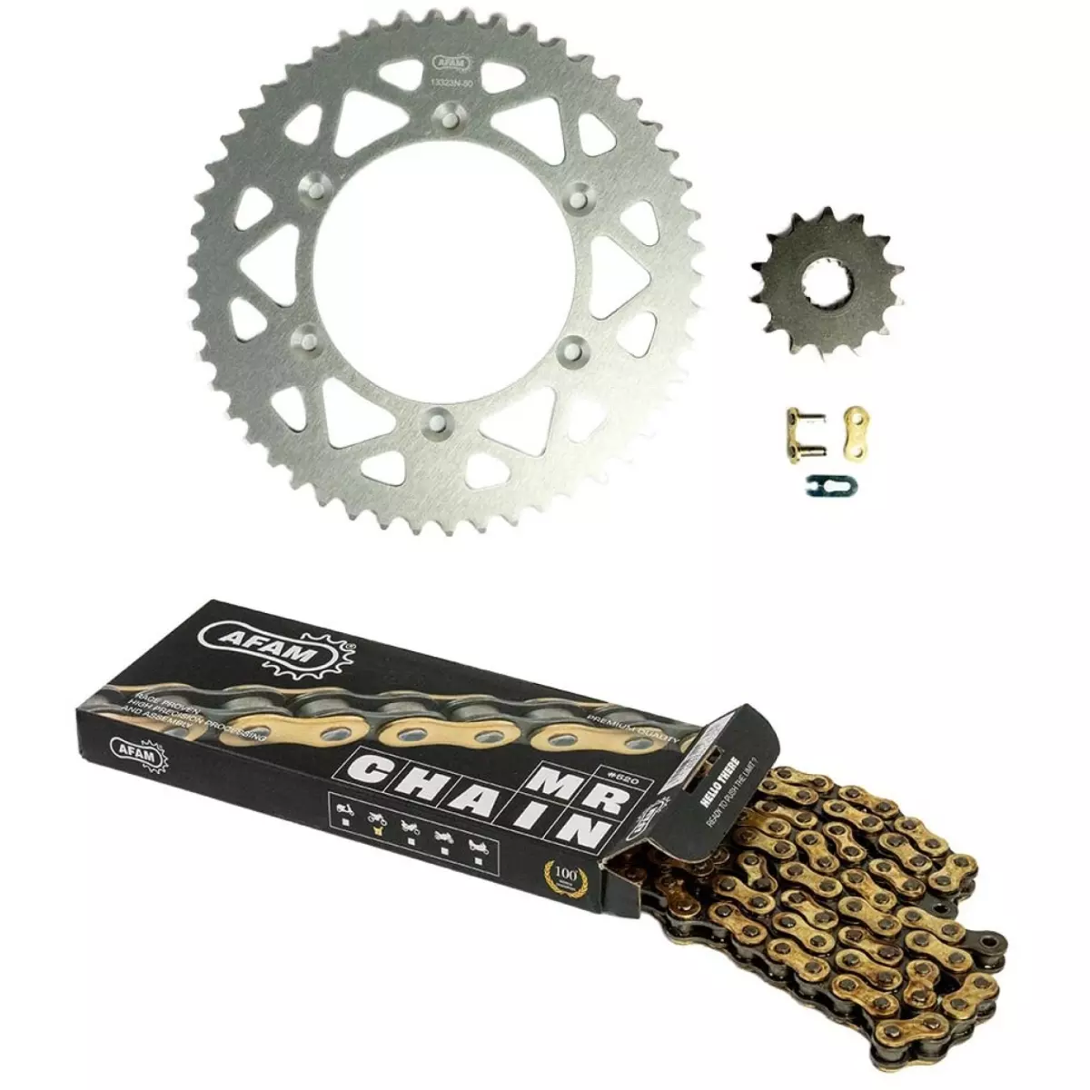Kit Chaîne AFAM 520xrr3 14/52 Renforcé - Couronne Ultra-light 3025049