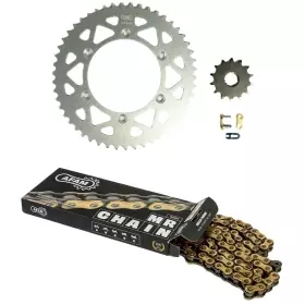 Kit Chaîne AFAM 520xhr2 15/42 Super Renforcé - Couronne Ultra-light Anodisé Dur