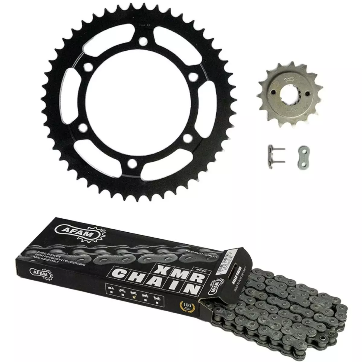 Kit Chaîne AFAM 415f 11/40 Standard - Couronne Ultra-light Anodisé Dur 3026039