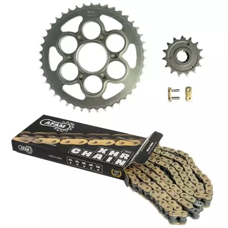 Kit Chaîne AFAM 520xrr3 11/36 Renforcé - Couronne Standard 3027134 - Transmission AFAM