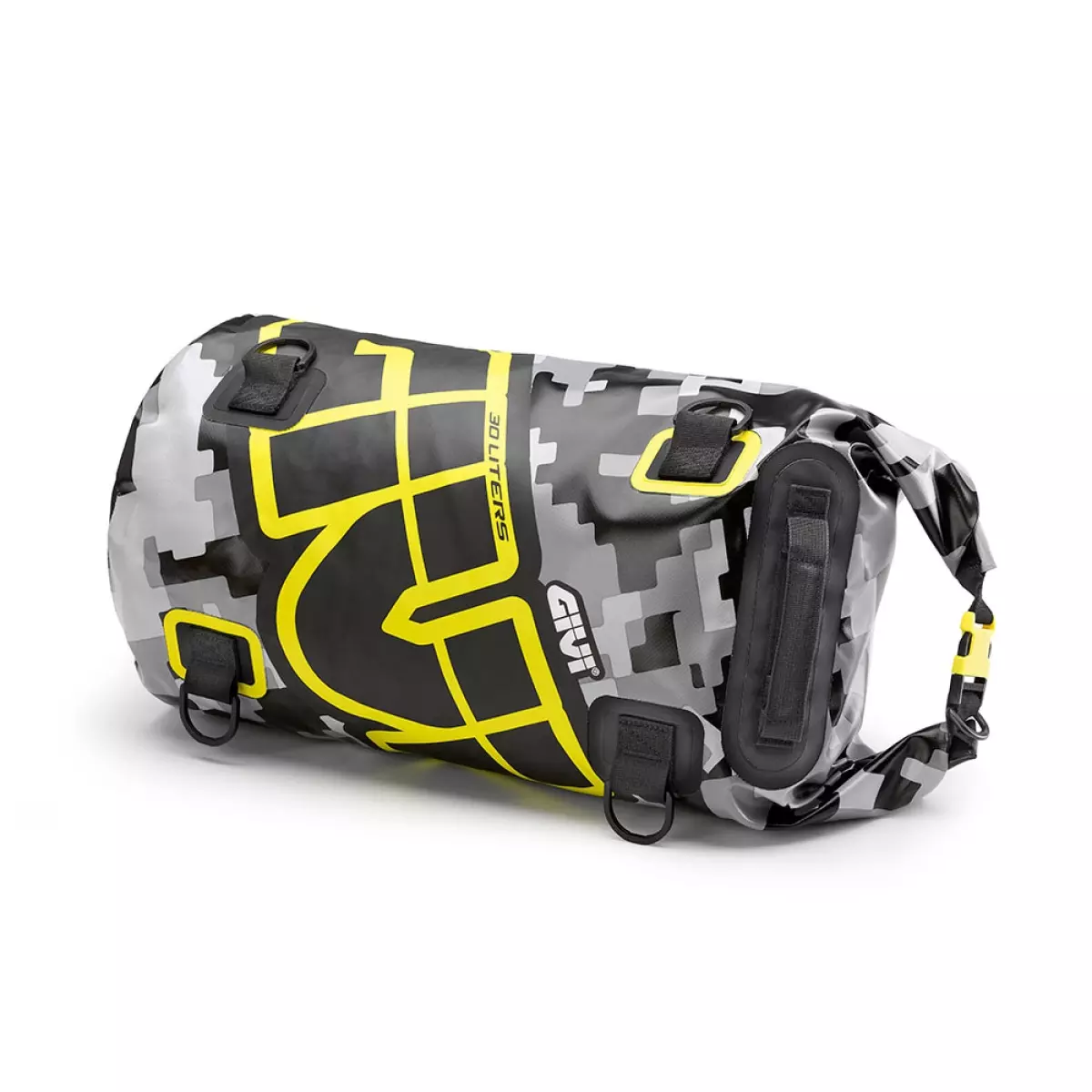 Sac Rouleau Étanche Givi Easy-T 30L Camo Gris Jaune - EA114CM