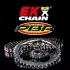 Kit Chaine EK Chain 428 DEH - 14/50-128 - Couronne acier standard 3067017
