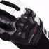 Gants Femme Dainese Reacto Carbon Court Noir Blanc Rouge Fluo