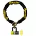 Antivol Chaine Lasso 120cm SRA Auvray + Bloque Disque Xtrem Mini Alarme SRA