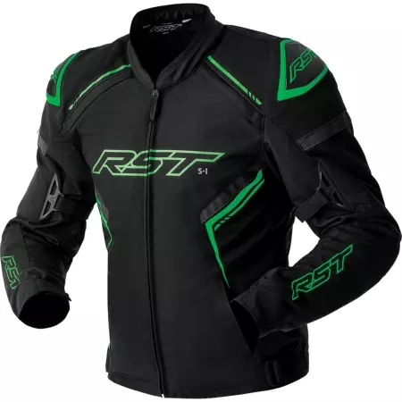 Blouson RST S1 D3O Noir Vert Fluo - Blouson Moto RST