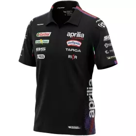 Polo Ixon PO1 APRILIA 26 Noir Violet Rouge Fluo