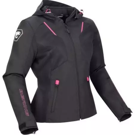 Blouson Femme Bering Wing Noir Fuchsia - Blousons et Vestes Moto Femme BERING