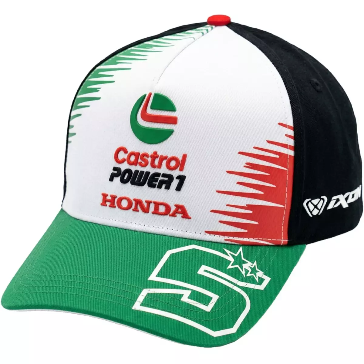 Casquette Ixon CAP3 DUAL ZL 26 Noir Blanc Vert Vif