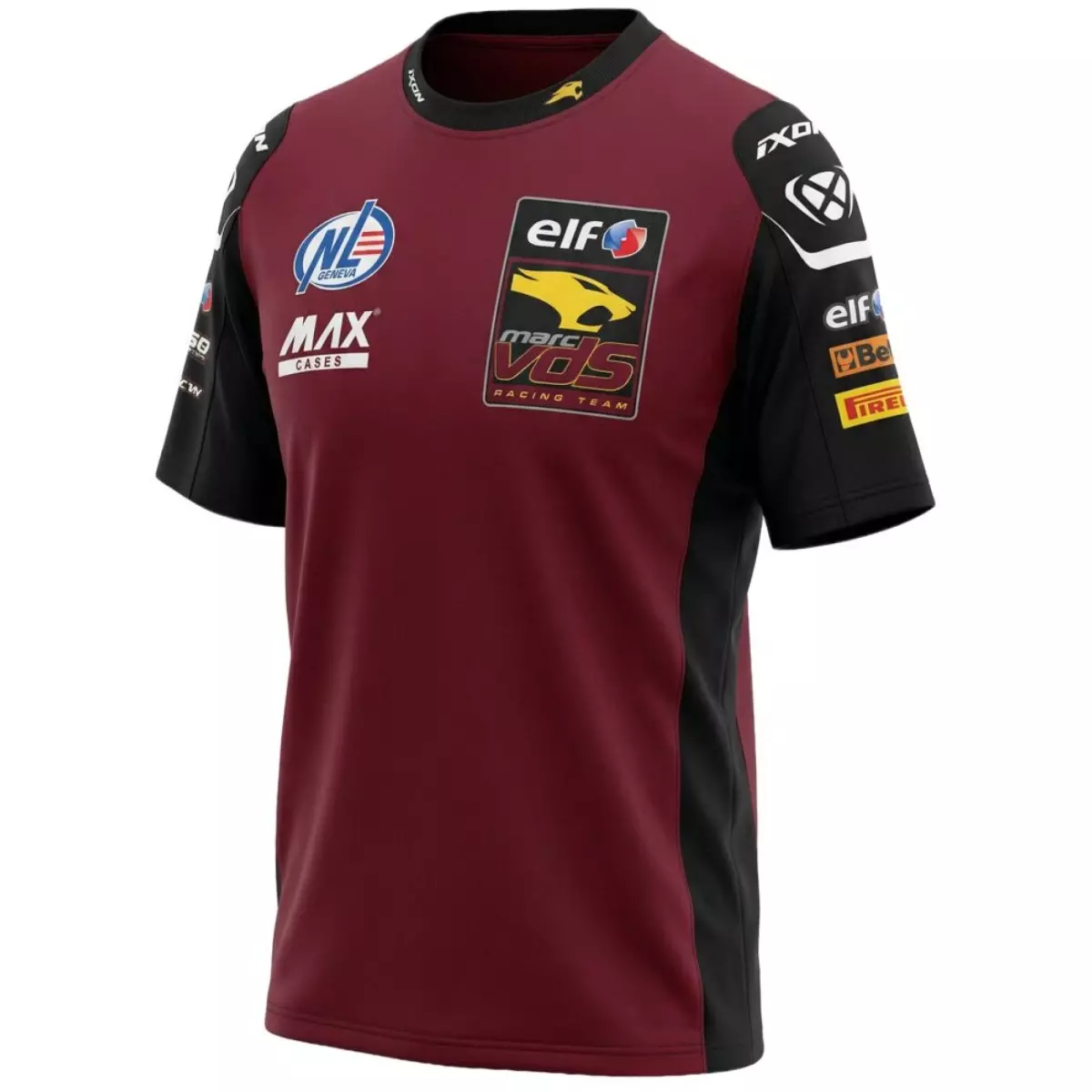 T-Shirt Ixon TS1 VDS 26 Bordeaux Noir