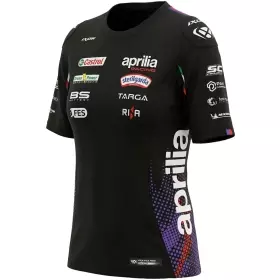 T-Shirt Femme Ixon TSL APRILIA 26 Noir Violet Rouge Fluo