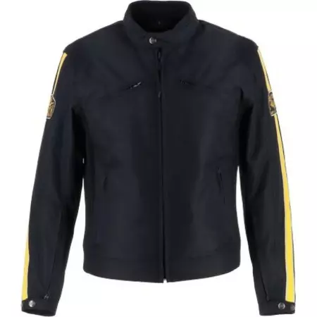 Veste Helstons Fast Noir Jaune Beige - Blouson Moto HELSTONS