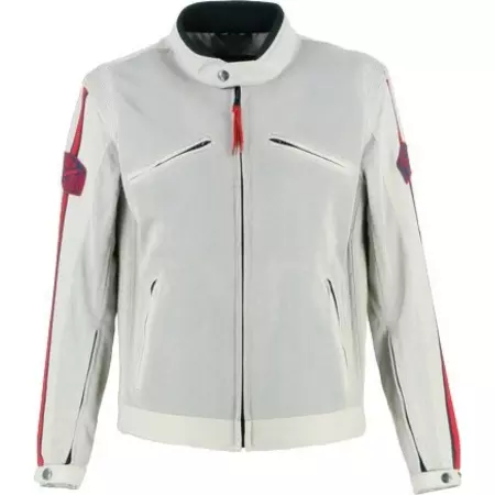 Veste Helstons Fast Air Argent Bleu Rouge - Blouson Moto HELSTONS