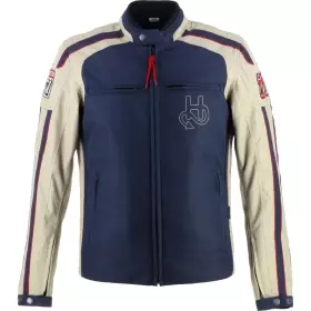 Blouson Helstons Club Bleu Beige Rouge