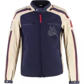 Blouson Helstons Club Air Bleu Beige Rouge
