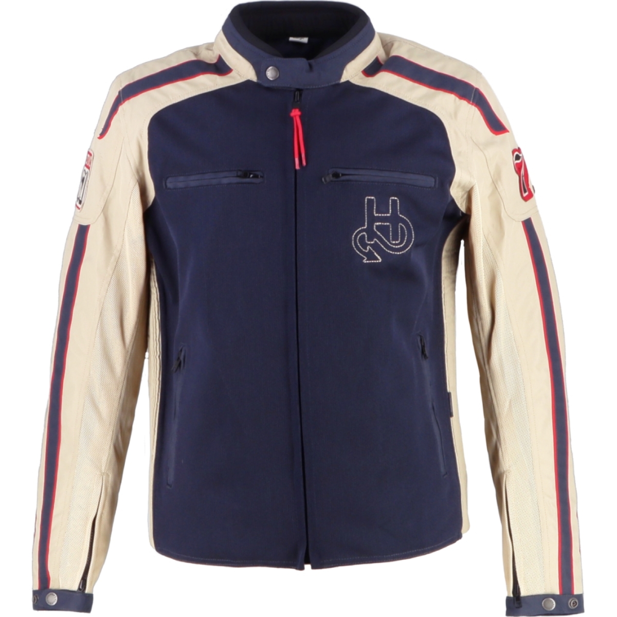 Blouson Helstons Club Air Bleu Beige Rouge