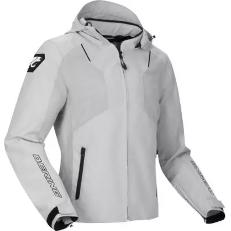 Blouson Bering Wing Gris Clair Noir - Blouson Moto BERING