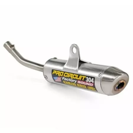 Silencieux 2 Temps Pro Circuit 304 Alu Brossé/Casquette Inox KTM - Echappement moto PRO CIRCUIT