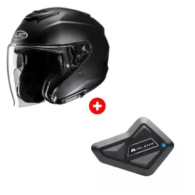 Pack Casque HJC I31 Uni Noir Mat + Intercom Midland BT Mini Solo