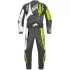 Combinaison Furygan Eclipse X Kevlar® Blanc Noir Jaune