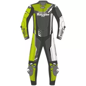 Combinaison 1 Pièce Furygan Eclipse X Kevlar® Blanc Noir Jaune