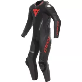 Combinaison 2 Pièces Dainese Demon Sprint Court Noir Rouge Lava