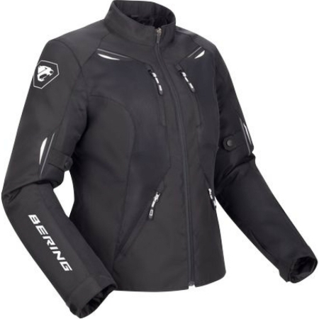 Blouson Femme Bering Brazilia Noir Blanc - Blousons et Vestes Moto Femme BERING