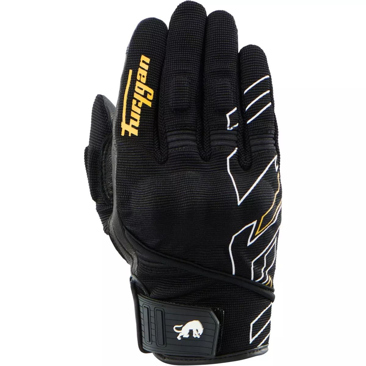 Gants Femme Furygan Jet Neon D3O® Noir Blanc Or