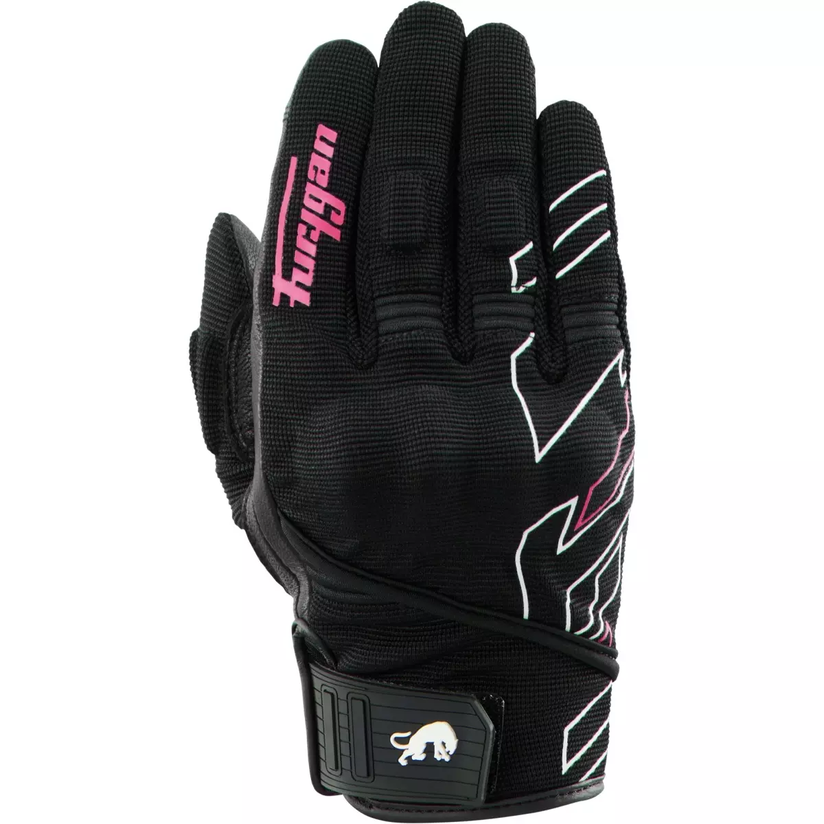 Gants Femme Furygan Jet Neon D3O® Noir Blanc Rose