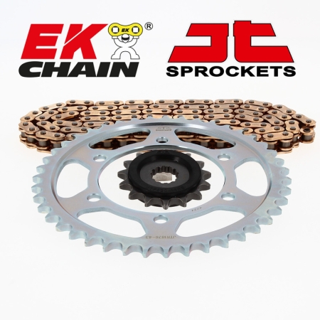 Kit chaîne ek/jt 525 sroz2 - 15/41-116 - couronne acier standard - Transmission EK Chain
