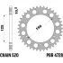 Kit chaîne ek/pbr 520 srx2 - 15/46-118 - couronne acier standard