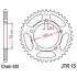 Kit chaîne ek/jt 525 sroz2 - 14/44-116 - couronne acier standard