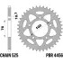 Kit chaîne ek/pbr 525 srx2 - 15/43-108 - couronne acier standard