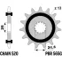 Kit chaîne ek/pbr 520 srx2 - 15/46-118 - couronne acier standard