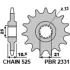 Kit chaîne ek/pbr 525 srx2 - 15/43-108 - couronne acier standard