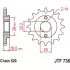 Kit chaîne ek/jt 520 zvx3 - 15/41-100 - couronne acier standard