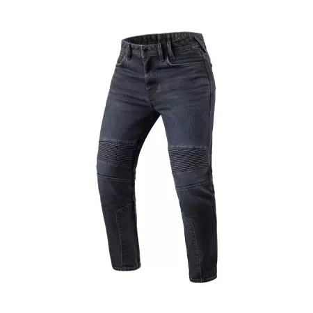 Jean REV'IT 2 TF L30 Bleu Foncé Noir Délavé - Pantalon moto REV'IT