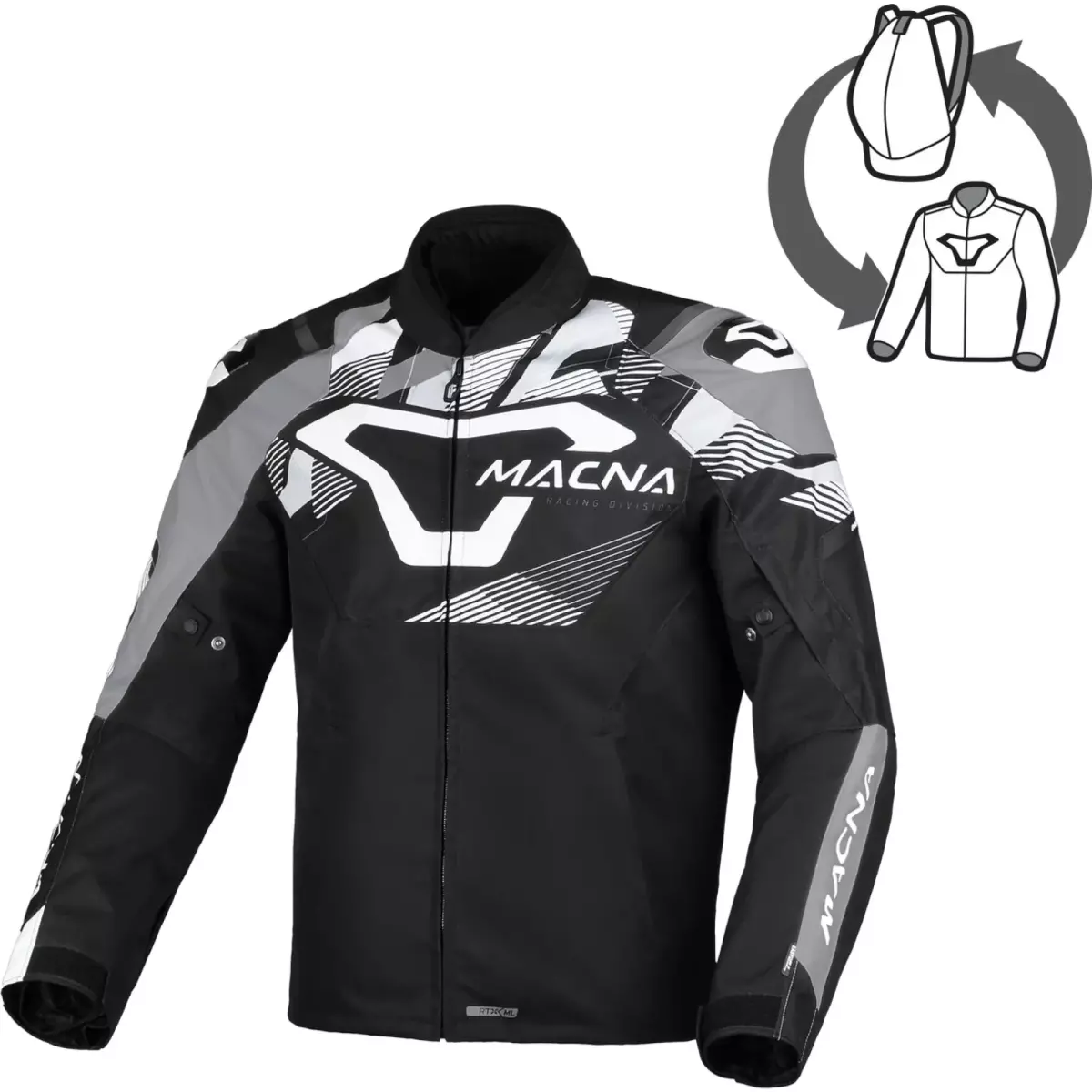 Blouson Macna Admyre Noir Blanc