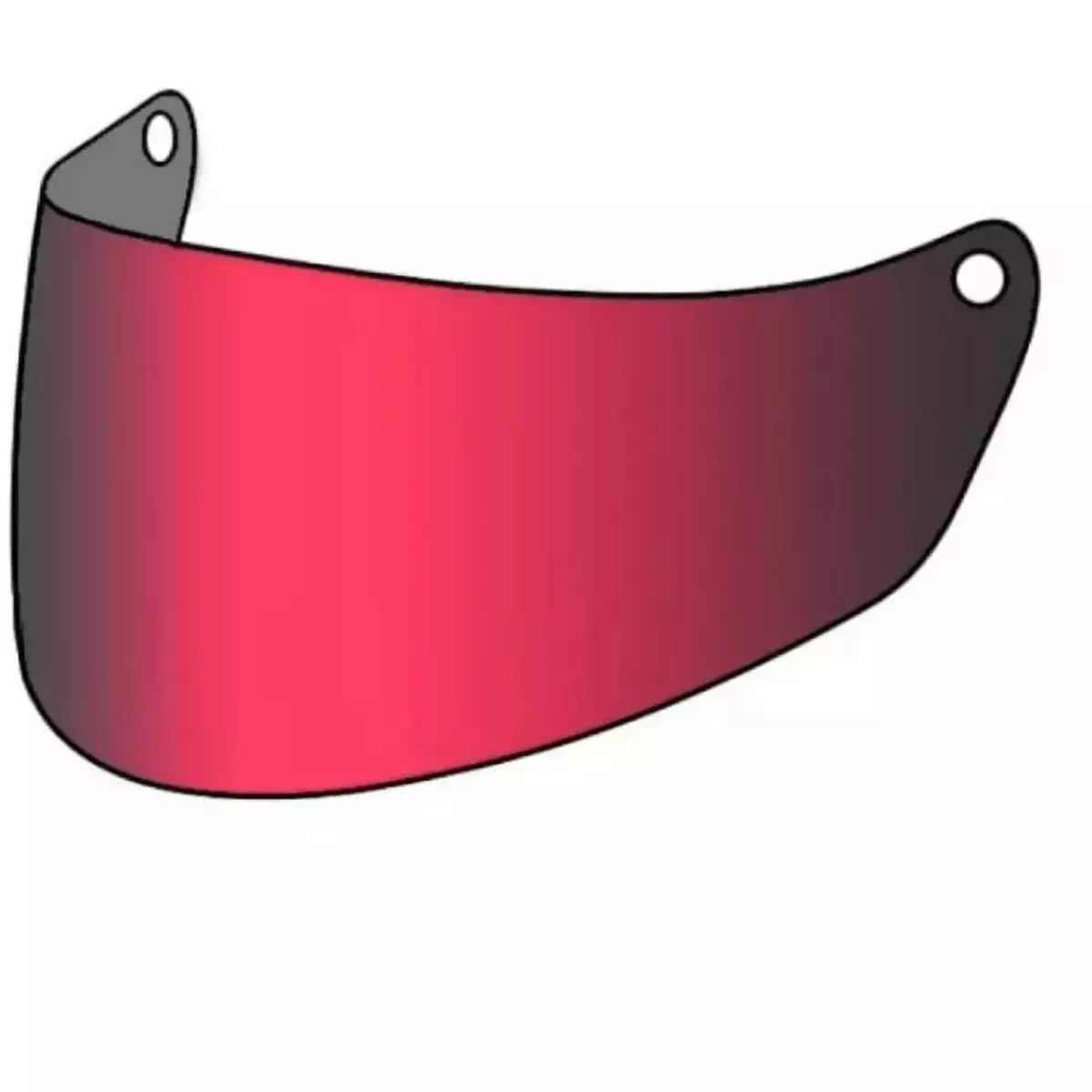 Visière Scorpion Exo GT-Jet Iridium Rouge