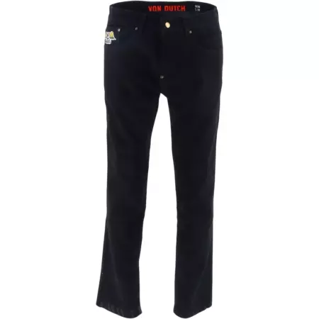 Jean Helstons X Von Dutch Mustang Noir - Pantalon moto HELSTONS
