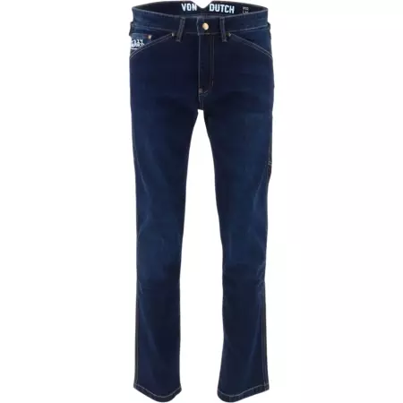 Jean Helstons X Von Dutch Carter Bleu - Pantalon moto HELSTONS