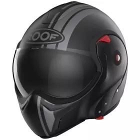 Casque Roof RO9 BOXXER 2 STRIPES Noir Mat Metal