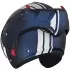 Casque Roof RO9 BOXXER 2 STRIPES Bleu Mat Et Blanc