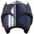 Casque Roof RO9 BOXXER 2 STRIPES Bleu Mat Et Blanc