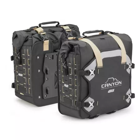 Sacoches Latérales Givi Canyon 2x35L - GRT709B - Bagagerie moto souple GIVI
