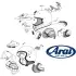 Bavette Anti-remous Arai RX-7V / QV-PRO