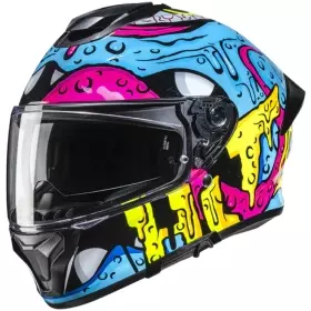 Casque HJC C71 Squeeze MC28 Bleu Jaune